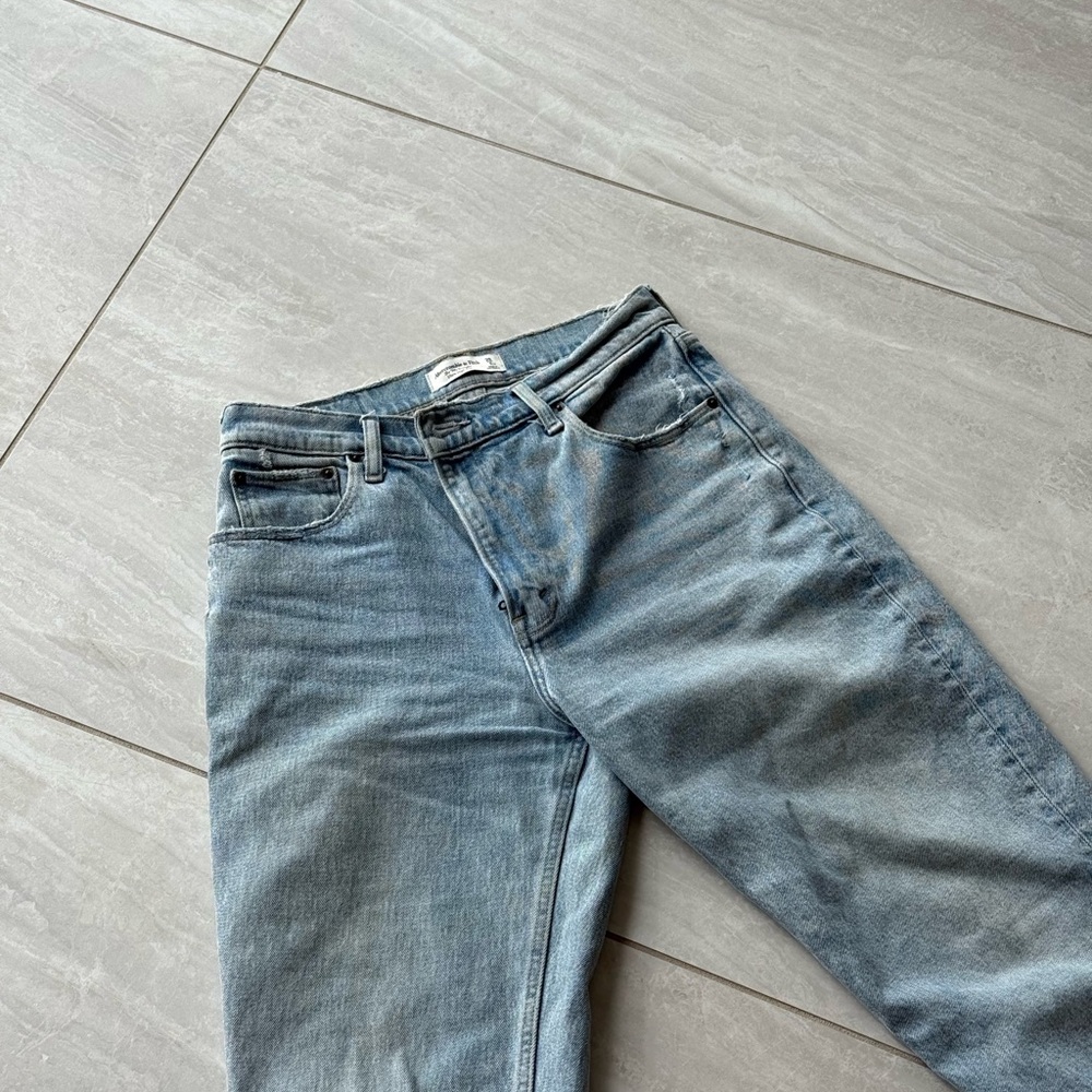 Abercrombie & Fitch Blue Straight Jeans (Short)
